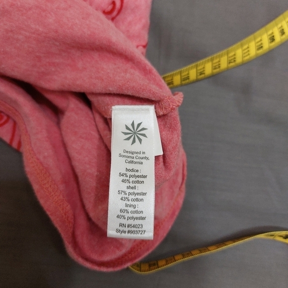 Athleta Dhara burnout dress red geometric athletic athleisure casual knit medium - Picture 14 of 15